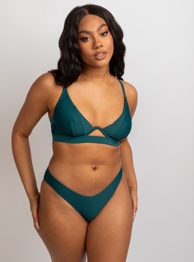 Boux Avenue Cali Mono Wire Bikini Top - Teal