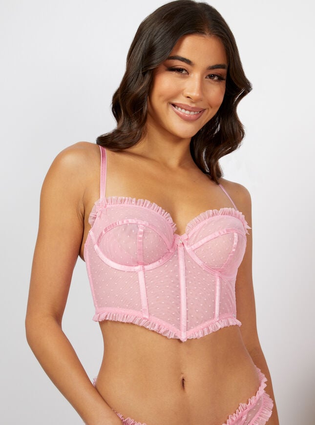 boux avenue Carlotta longline bra - Candy Pink