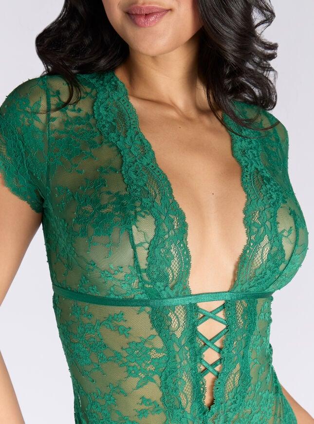 Boux Avenue Cassia Lace Bodysuit - Green