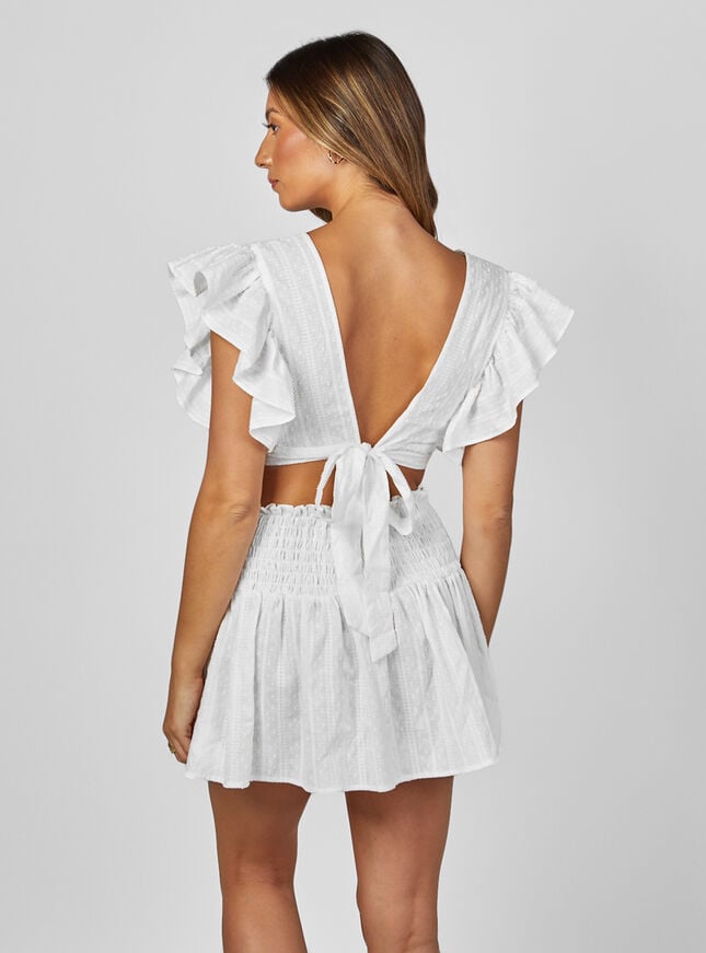 Boux Avenue Cecile Broderie Top - Ivory
