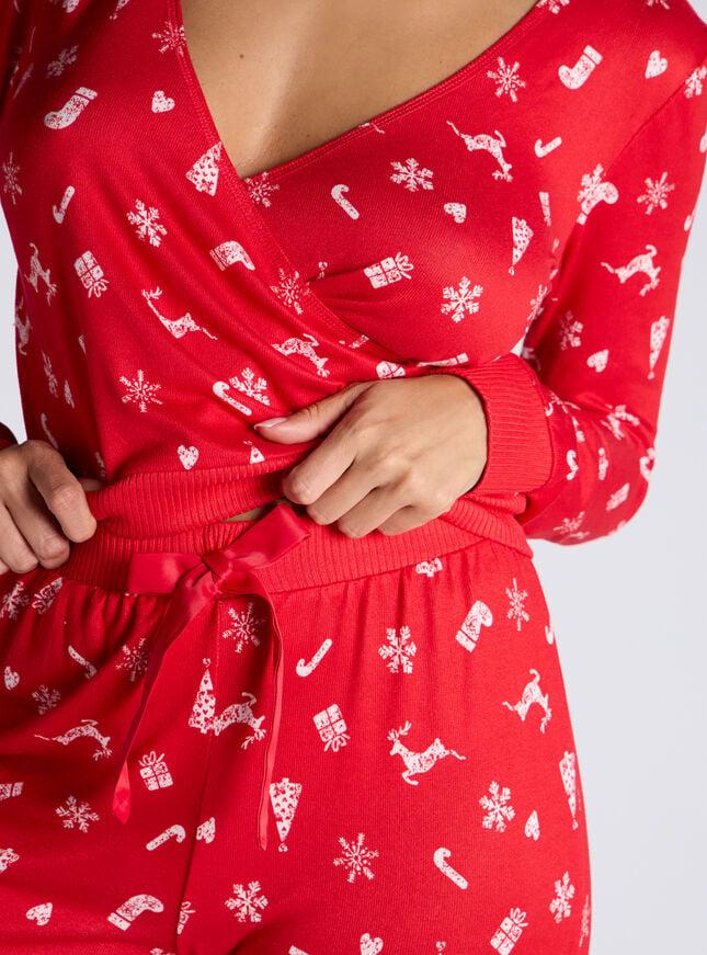 Boux Avenue Christmas Soft Touch Pyjama Set - Red