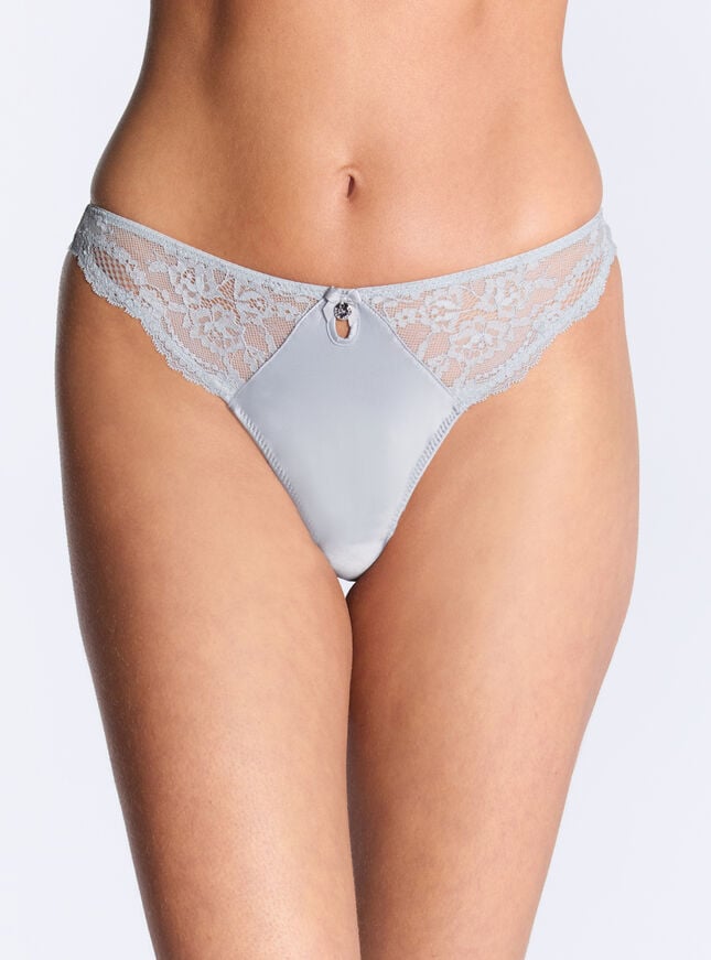 boux avenue Claudia satin thong - Dove