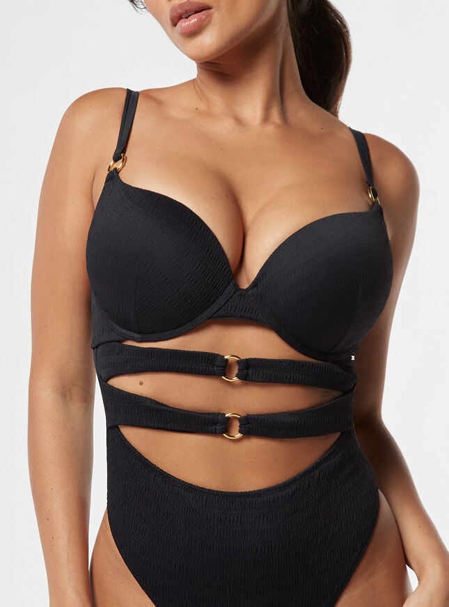 Boux Avenue Cyprus Super Push Up Swimsuit - Black