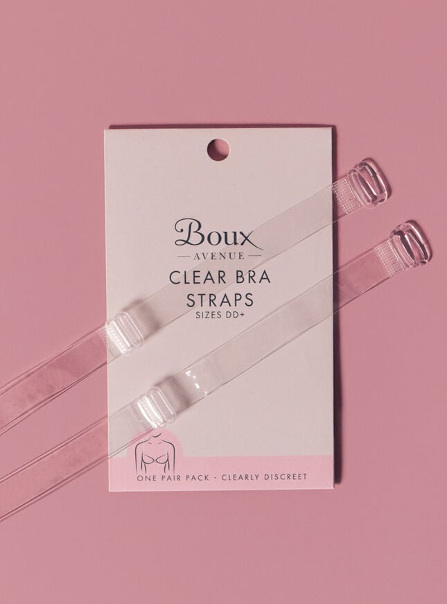 Boux Avenue DD+ Clear Bra Straps - Clear