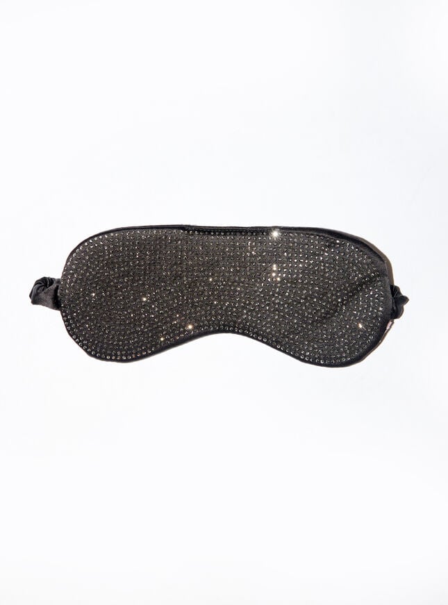 Boux Avenue Diamante Eyemask - Black Mix