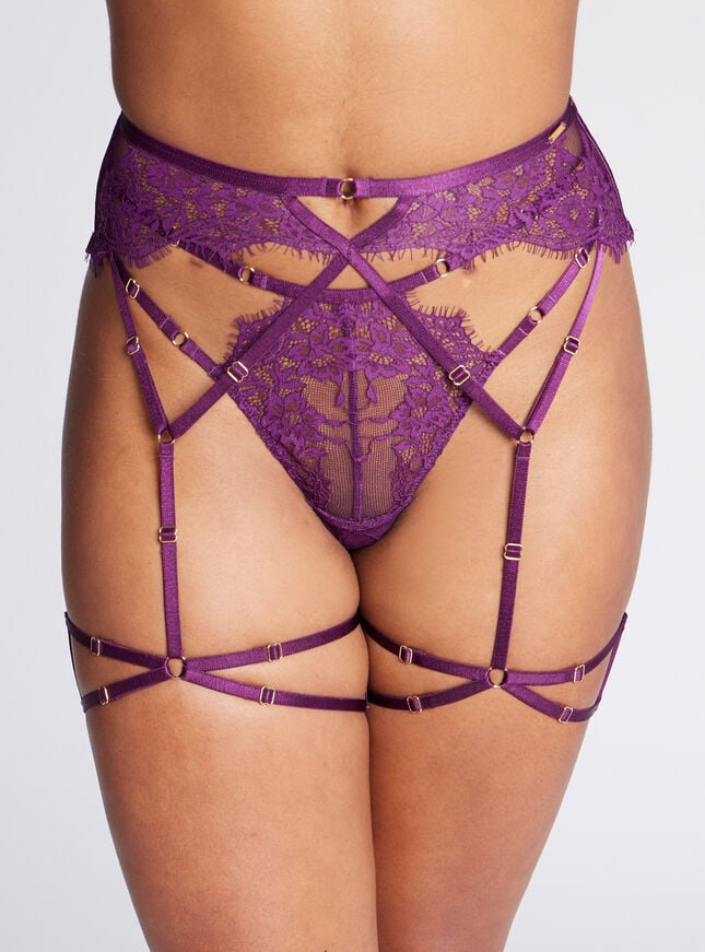 boux avenue Elina leg harness - Berry