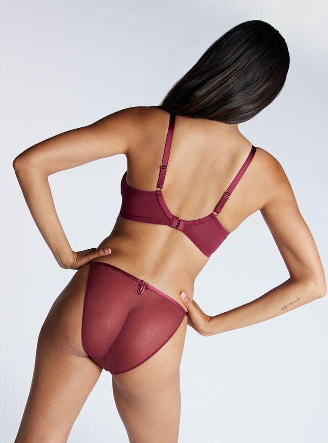 Boux Avenue Eliza Tanga Briefs - Wine