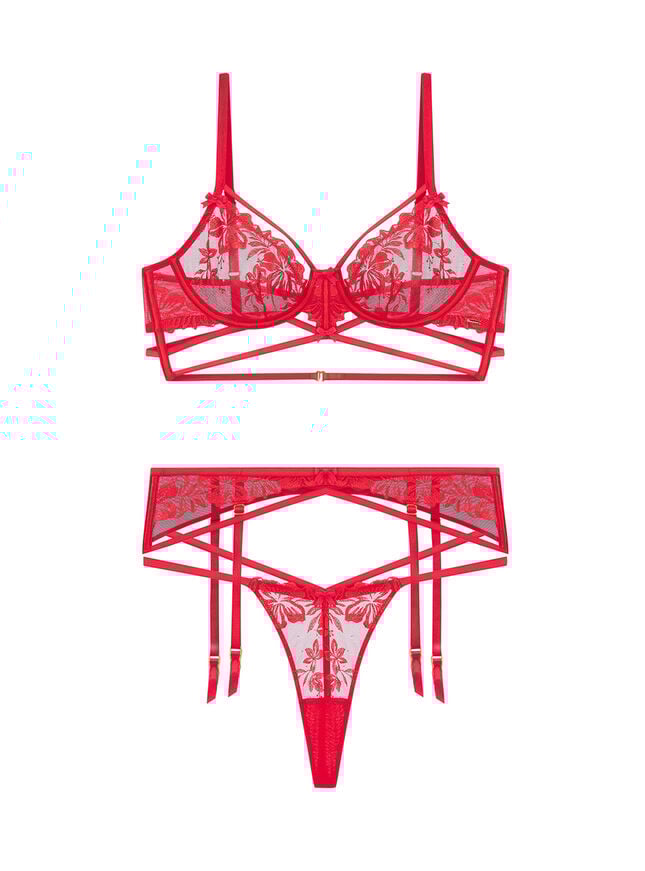 Boux Avenue Emmerson Suspender - Strawberry