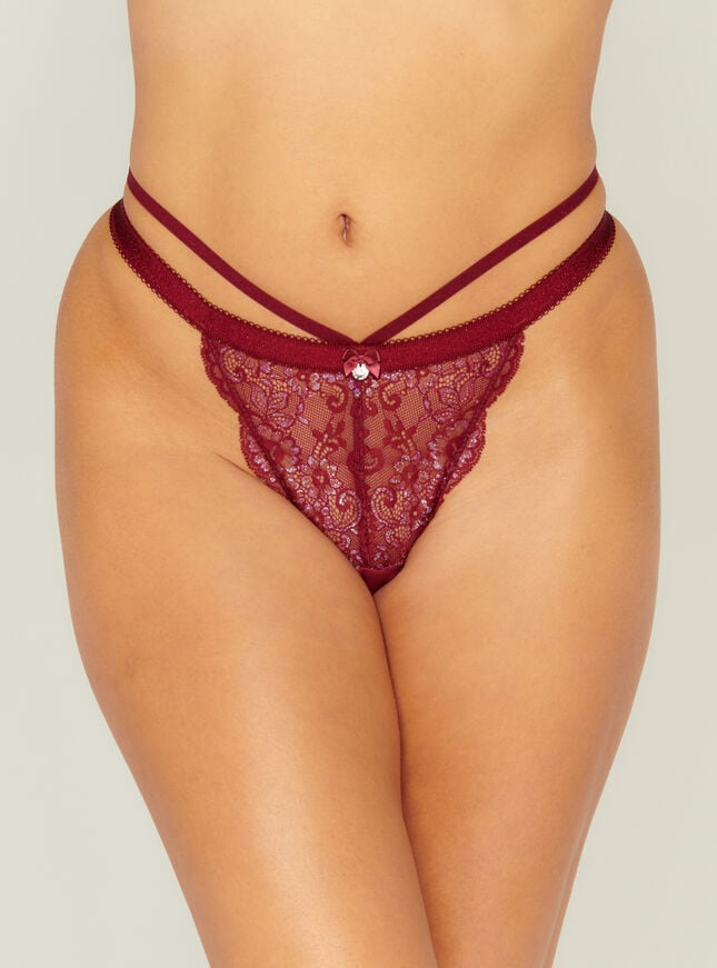 boux avenue Ensley tanga g-string thong - Berry