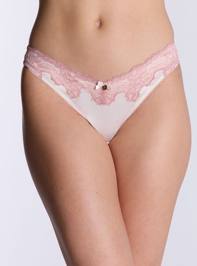 boux avenue Etta satin briefs - Rose Pink