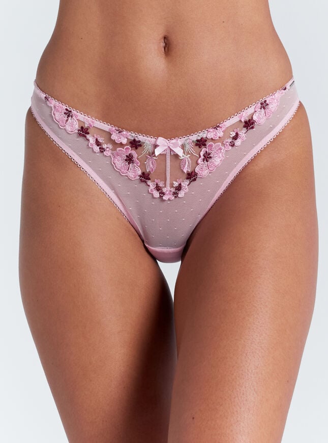 boux avenue Evelyn embroidered briefs - Pink Mix