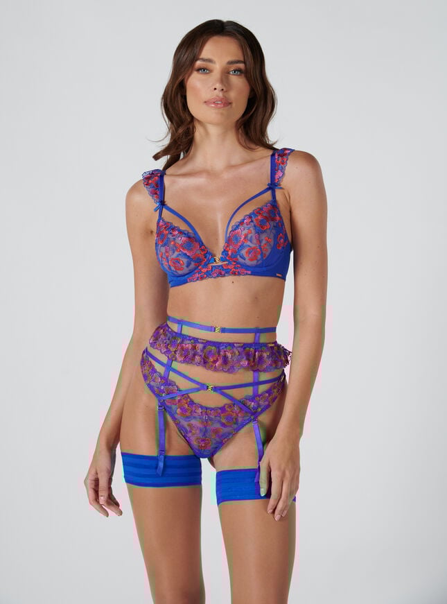 Boux Avenue Fallon Suspender - Blue Mix