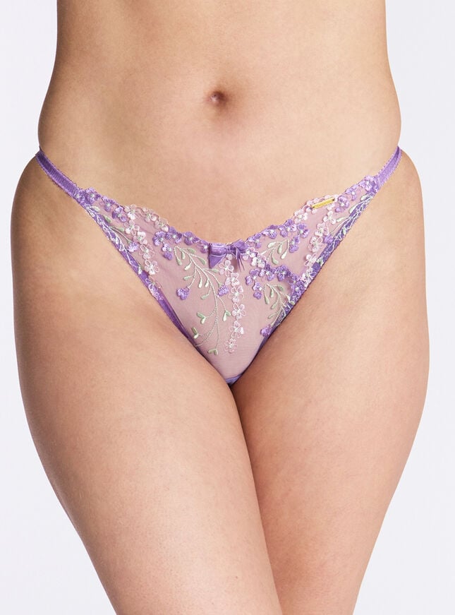 boux avenue Flora embroidered briefs - Purple Mix