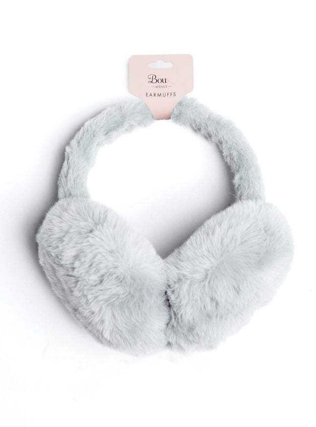 Boux Avenue Fluffy Oversized Earmuffs - Grey