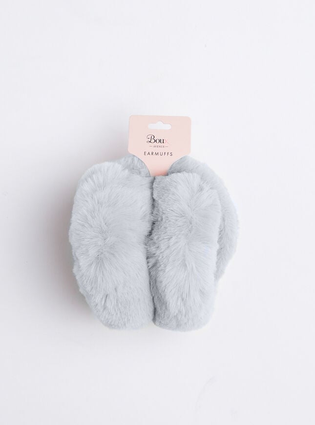 Boux Avenue Fluffy Oversized Earmuffs - Grey