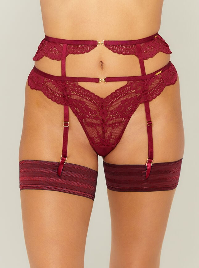 boux avenue Freddie suspender - Berry