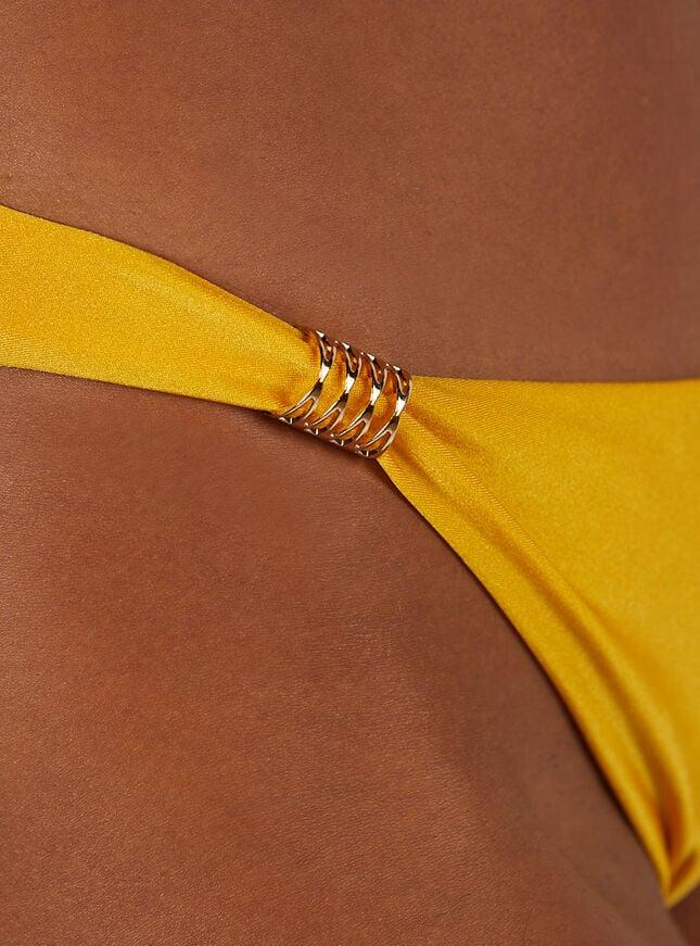 Boux Avenue Goa Ruched Bikini Briefs - Yellow Mix
