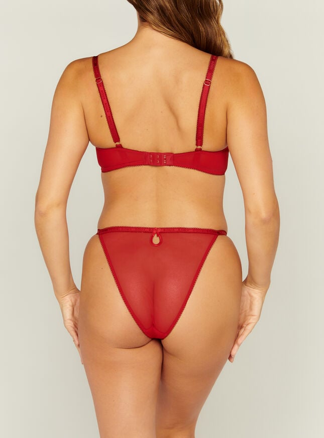 Boux Avenue Gracey Tanga Briefs - Dark Red