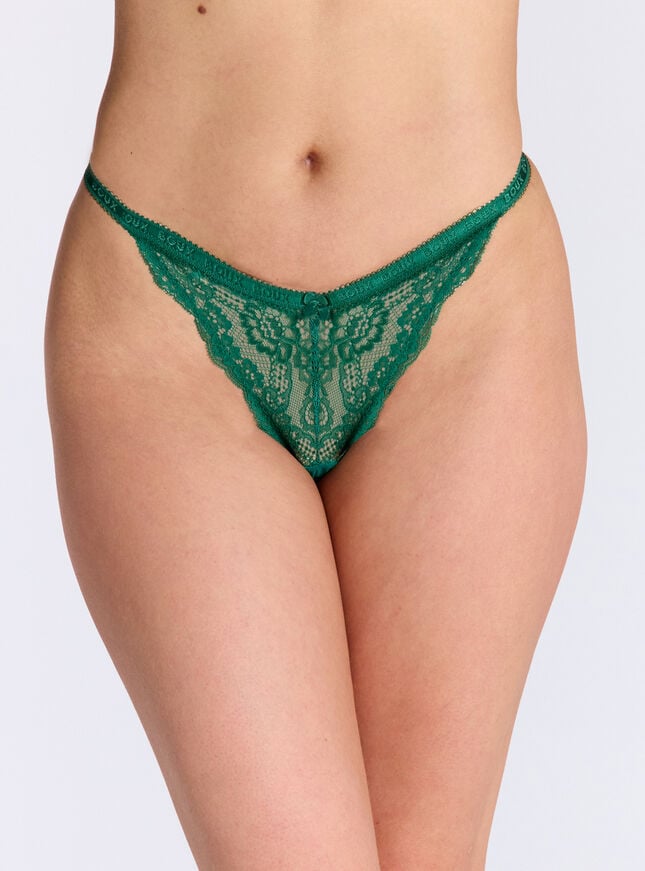 boux avenue Gracey tanga briefs - Deep Green