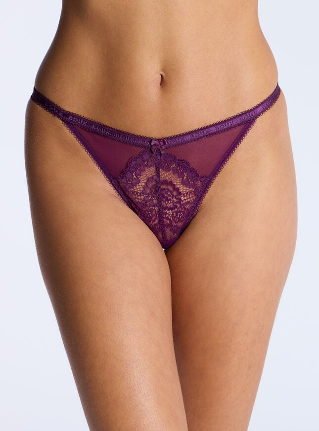 boux avenue Gracey tanga thong - Berry