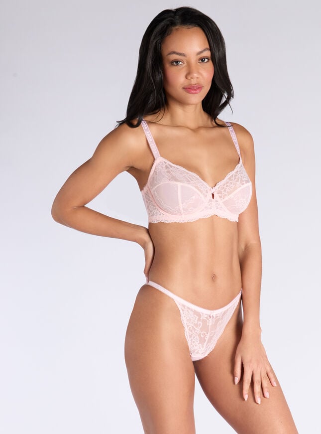 Boux Avenue Gracie Lace Briefs - Light Pink