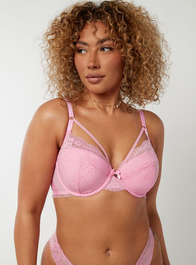 Boux Avenue Harlow Balconette Bra - Candy Pink