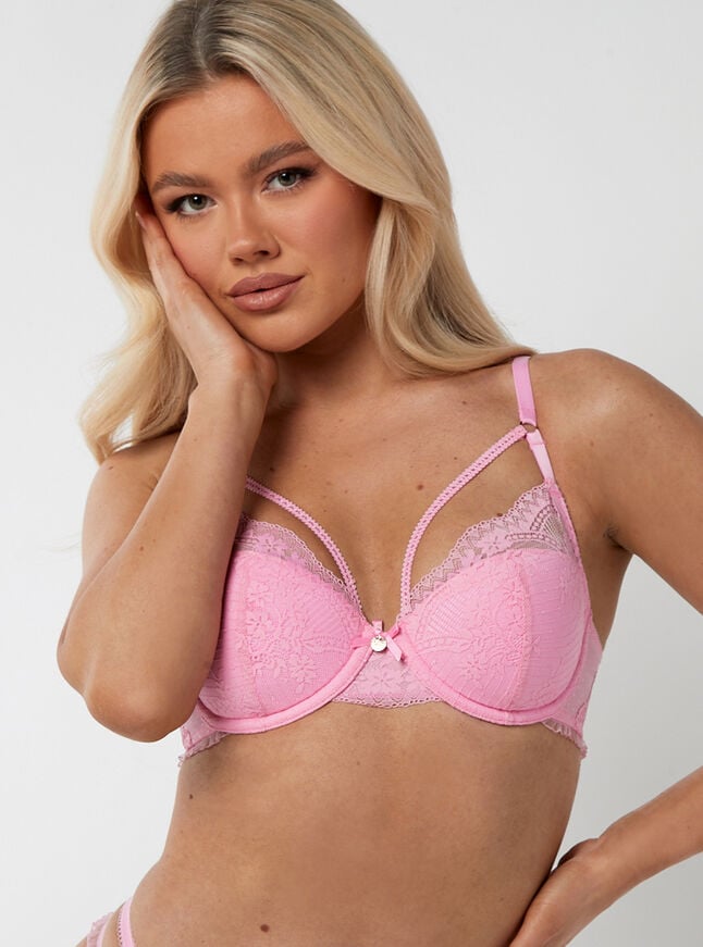 boux avenue Harlow balconette bra - Candy Pink