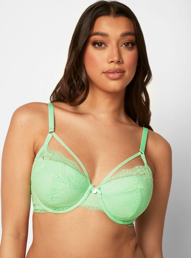 Boux Avenue Harlow Balconette Bra - Peppermint Green