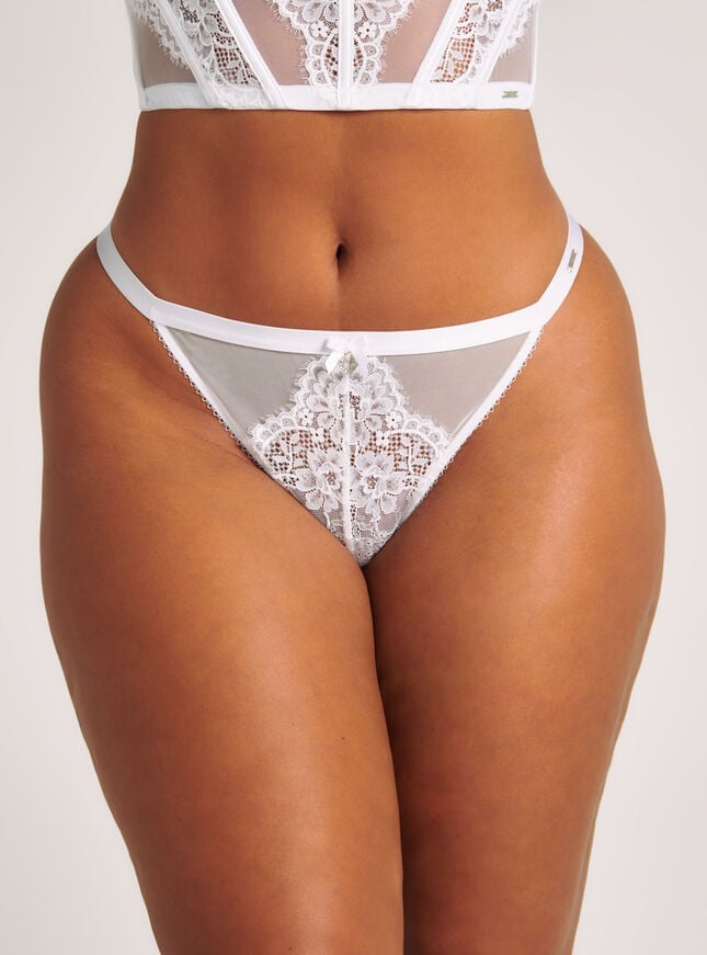boux avenue Harlow tanga briefs - White