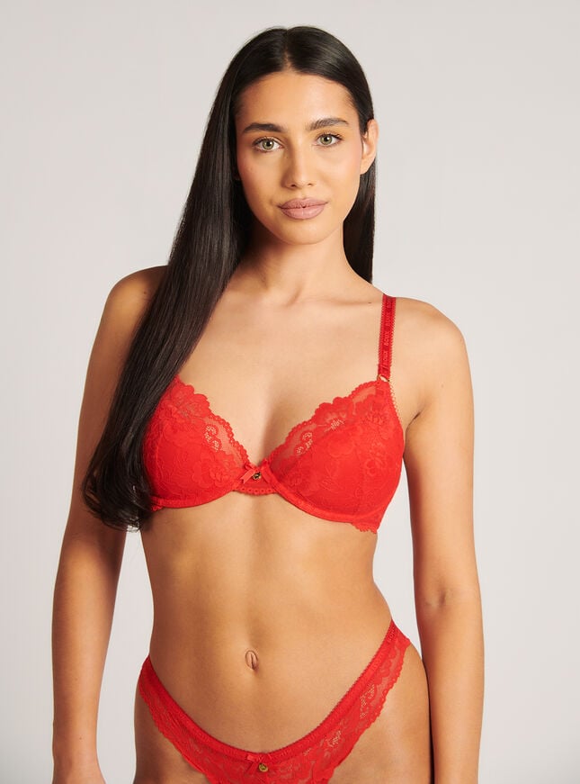 boux avenue Harper balconette bra - Red