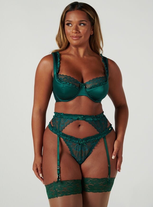 boux avenue Harriet suspender - Emerald