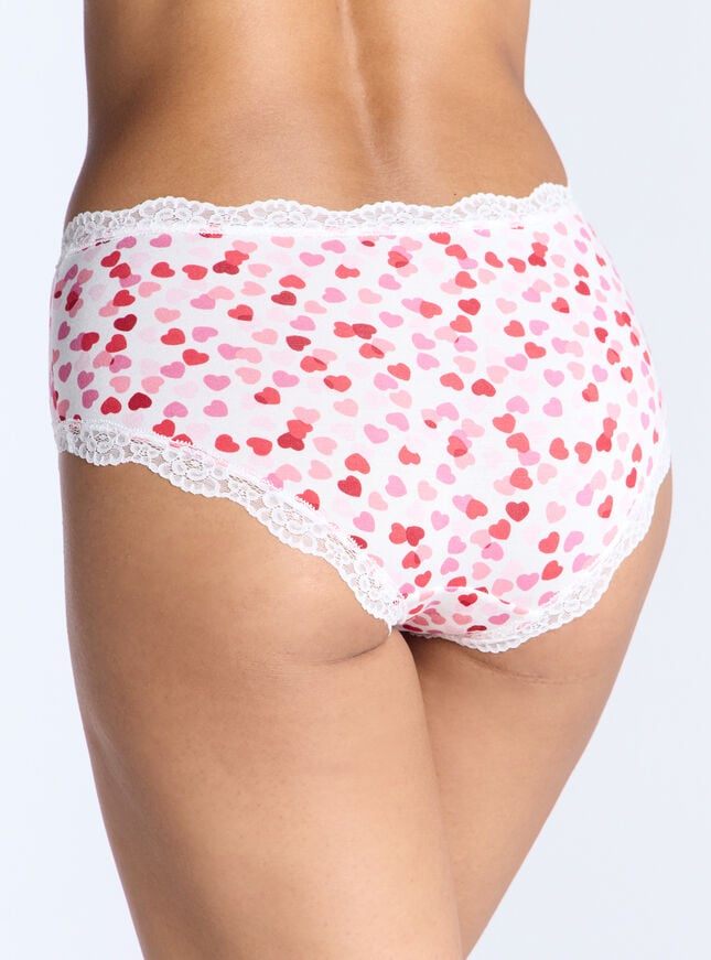 Boux Avenue Heart Shorts - Ivory Mix
