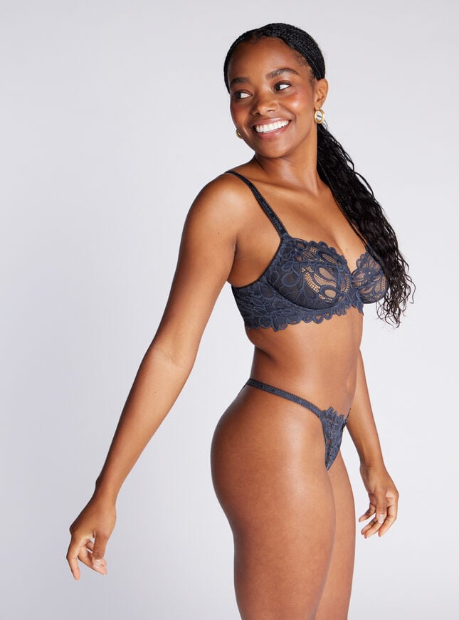 Boux Avenue Heidi Tanga Thong - Grey