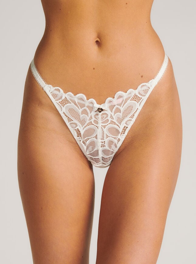 boux avenue Heidi tanga thong - Ivory