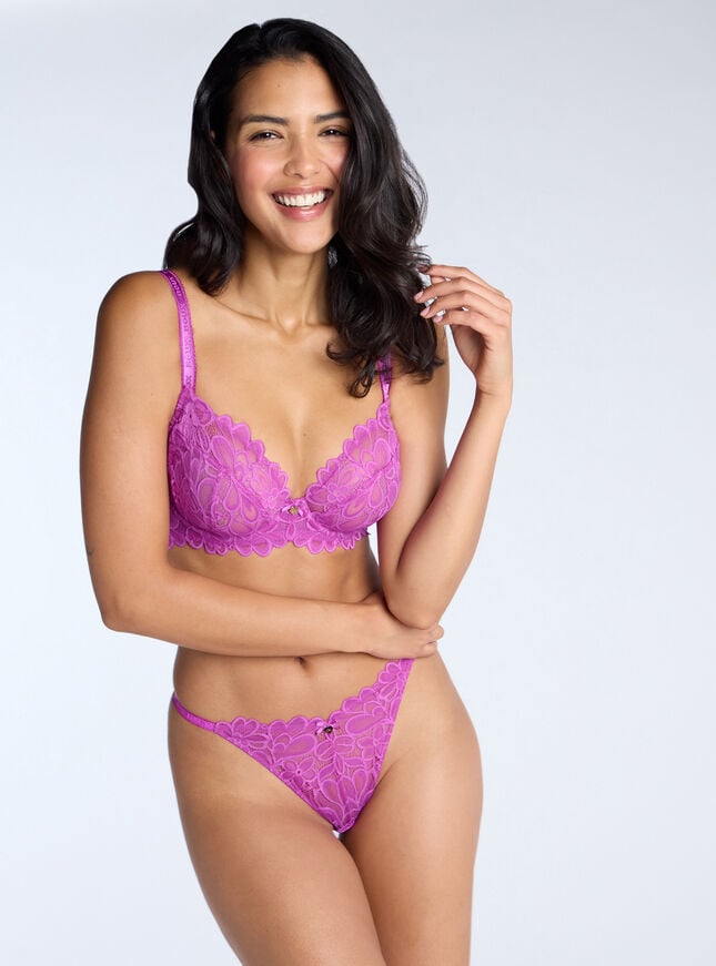 Boux Avenue Heidi Tanga Thong - Purple