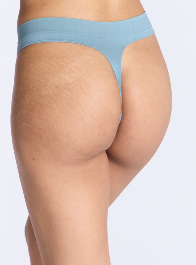 Boux Avenue High Leg Seamfree Thong - Petrol Blue
