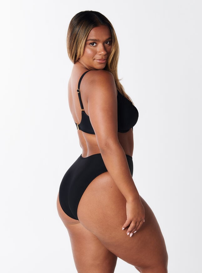 Boux Avenue High Waist Bikini Briefs - Black