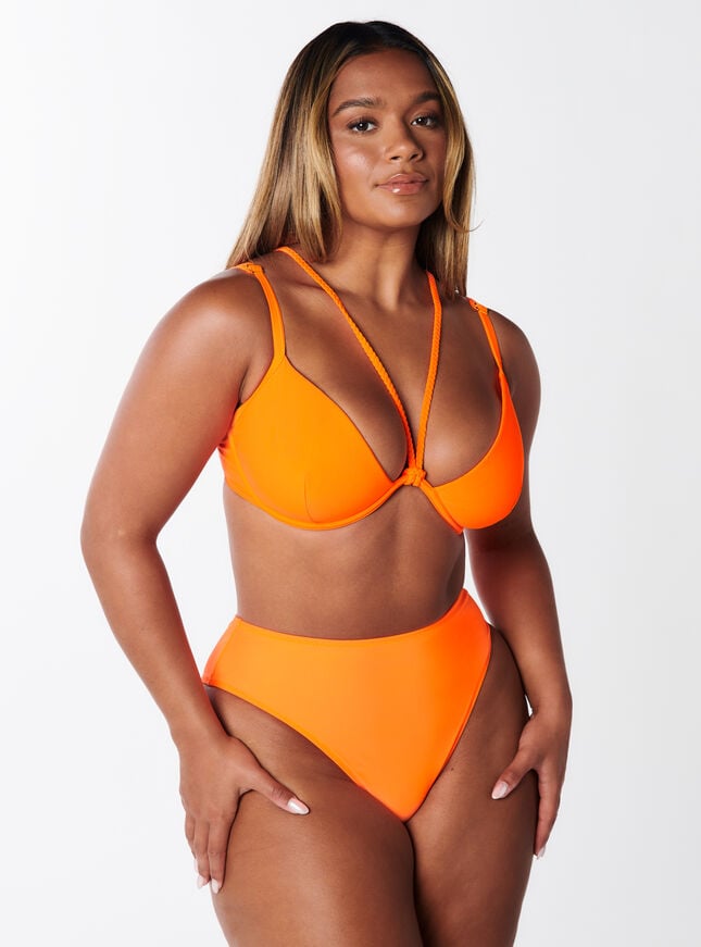 boux avenue High waist bikini briefs - Neon Orange
