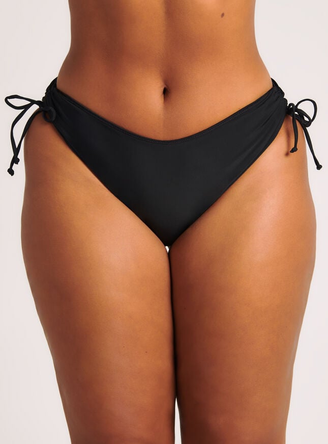 boux avenue Ibiza bikini ruched side briefs - Black