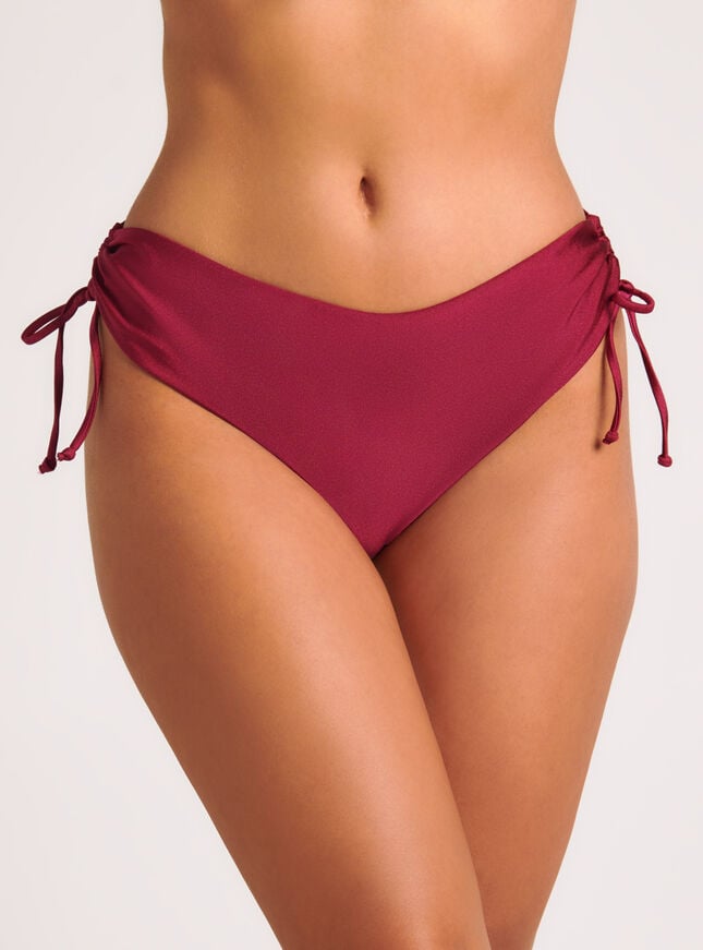 boux avenue Ibiza bikini ruched side briefs - Plum