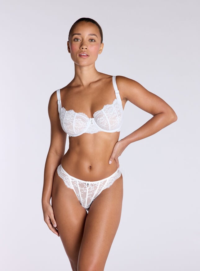 Boux Avenue Jasmine Lace Briefs - White