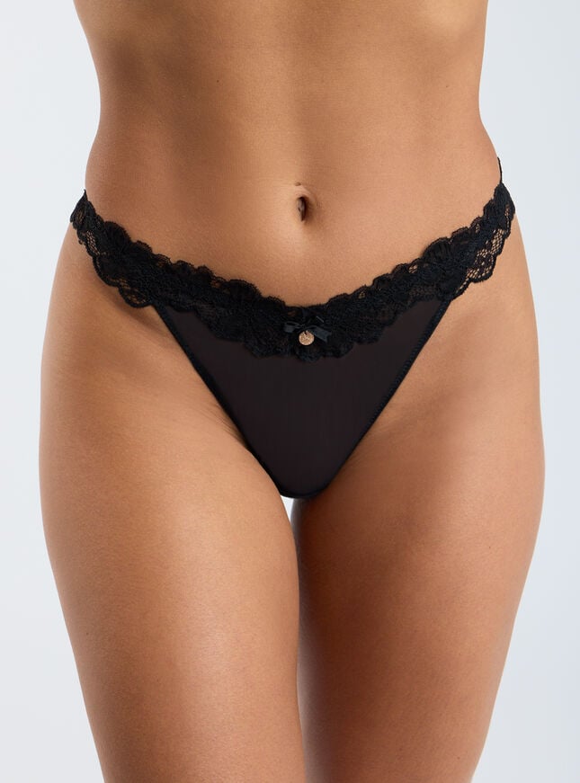 boux avenue Jordyn thong - Black