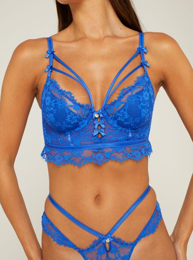 Boux Avenue Juliah Longline Bra - Cobalt Blue