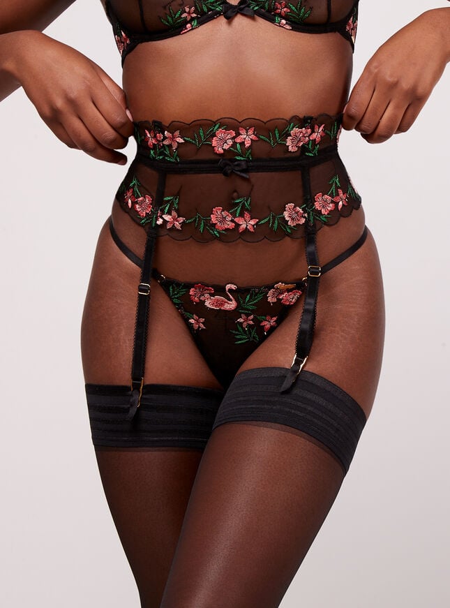 boux avenue Kahlah suspender - Black Mix