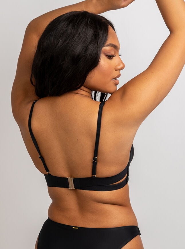 Boux Avenue Kasos Trim Bikini Top - Black
