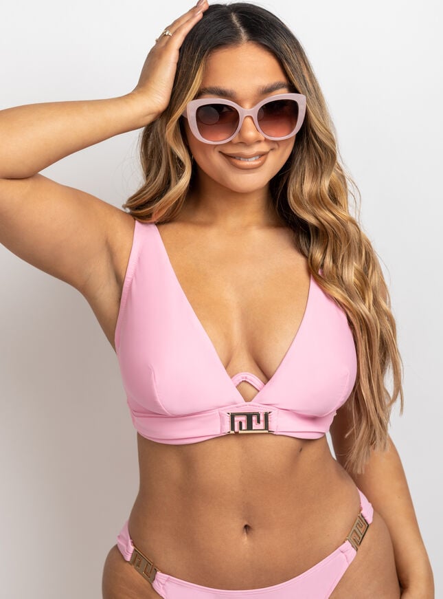 Boux Avenue Kasos Trim Bikini Top - Pink