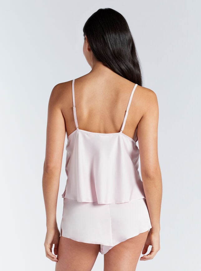 Boux Avenue Kaya Satin Cami Short Pyjama Set - Pink