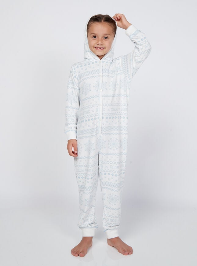 Boux Avenue Kid's Fairisle Onesie - Ivory Mix
