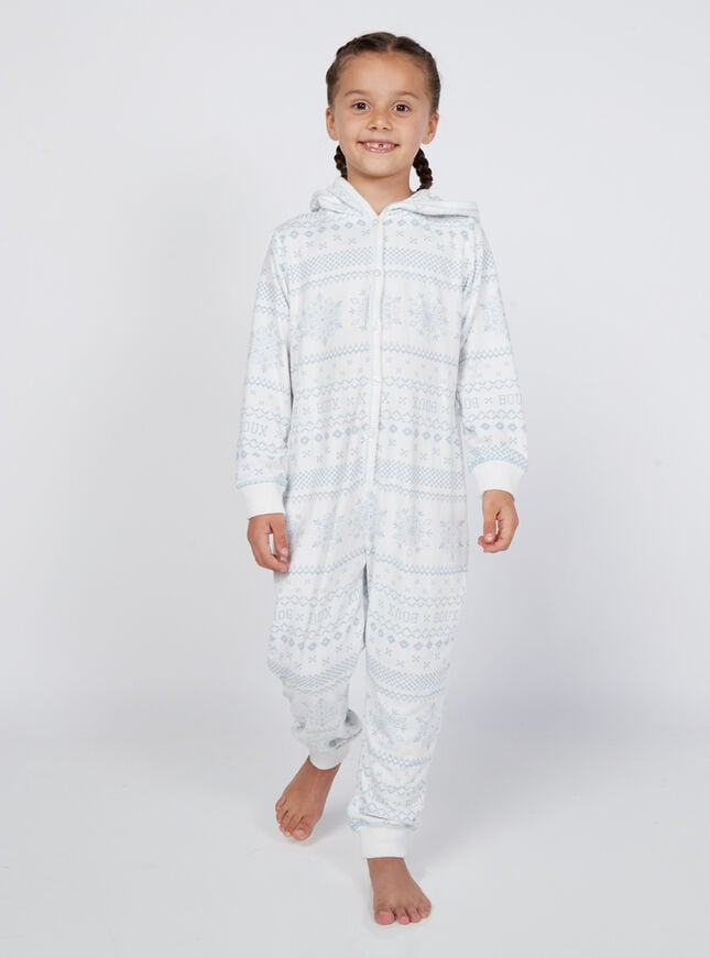 boux avenue Kid's fairisle onesie - Ivory Mix