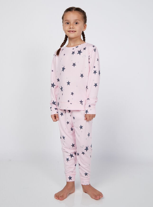 boux avenue Kid's glitter star twosie set - Pink Mix